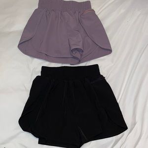 High waisted running shorts
